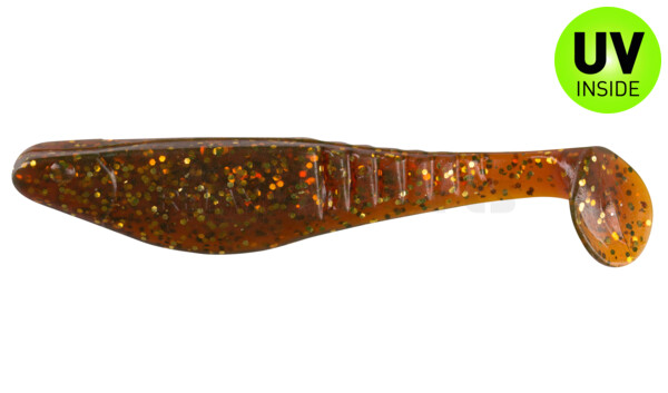 000812092 Shark 4" (ca. 11,0 cm) motoroil-gold-Glitter