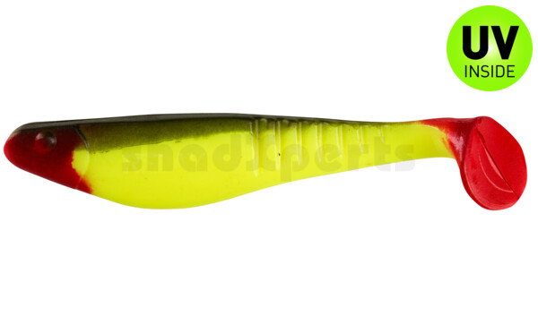 000812145 Shark 4" (ca. 11,0 cm) fluogelb / boddengrün