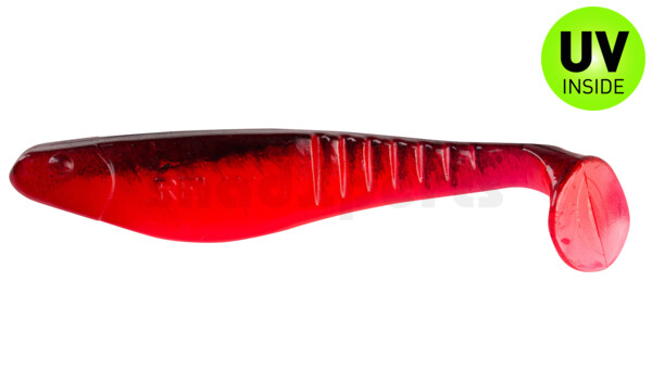 000812205 Shark 4" (ca. 11,0 cm) feuerrot / schwarz