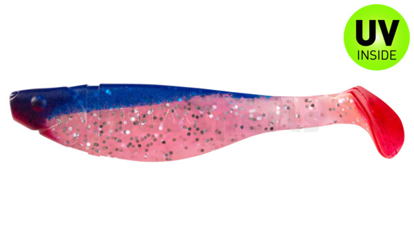 000212332 Kopyto-River 4" (ca. 11,0 cm) hot pink-Glitter Perleffekt / blau