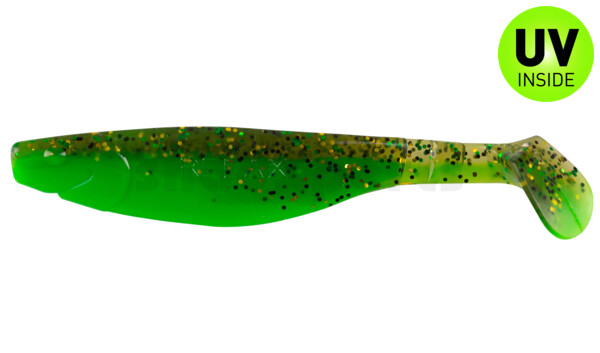 000214B140 Kopyto-River 5" (ca. 13,0 cm) lime  / watermelon gold and black flake