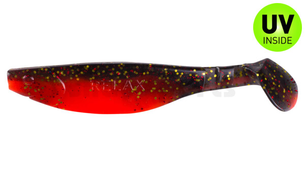 000212B317 Kopyto-River 4" (ca. 11,0 cm) superred / black red-gold glitter