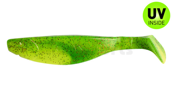 000214B002 Kopyto-River 5" (ca. 13,0 cm) silk / lime-orange, black glitter