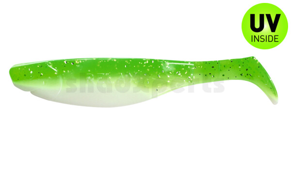 000214B125 Kopyto-River 5" (ca. 13,0 cm) white / lime-silver glitter
