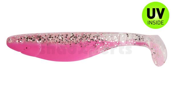 000214B300 Kopyto-River 5" (ca. 13,0 cm) bubblegum / clear silver flake