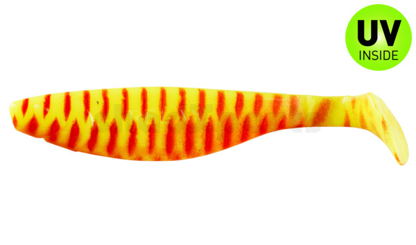 000214089 Kopyto-River 5" (ca. 13,0 cm) fluogelb rot gestreift