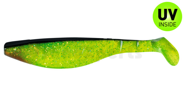 000216067 Kopyto-River 6" (ca. 16,0 cm) chartreuse-glitter / black