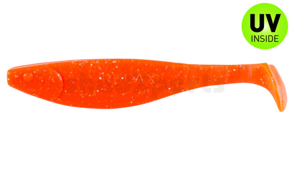 000216121 Kopyto-River 6" (ca. 16,0 cm) clear fluoorange glitter