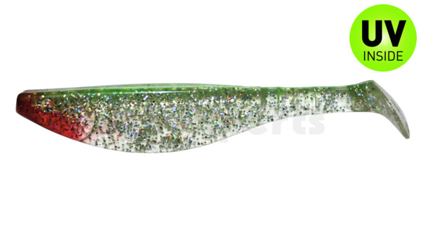 000216153 Kopyto-River 6" (ca. 16,0 cm) klar silber-Glitter / grün