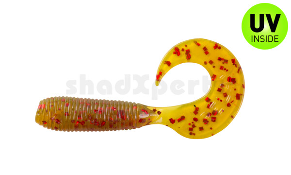 000604305 Twister 2" regulär (ca. 4,5 cm) motoroil red glitter