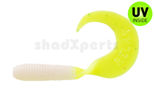 000606125 Twister 2,5" regulär (ca. 6,0 cm) white / fire tail