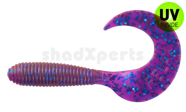 000607303 Twister 3" regulär (ca. 7,0 cm) crawfish-violett-electric blue-glitter