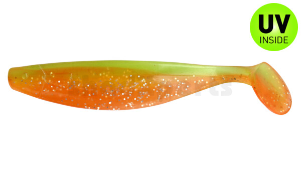 000416B141 Xtra-Soft 6" (ca. 16,0 cm) orange-glitter / lime-glitter