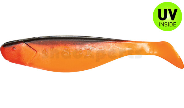 000411072 Xtra-Soft 4" (ca. 11,5 cm) orange / schwarz