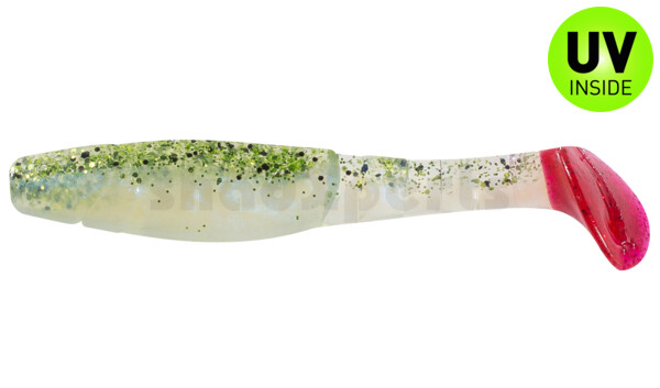 000211B035RT Kopyto-Classic 4" (ca. 11,0 cm) bluepearl / watermelon silver flake / red tail