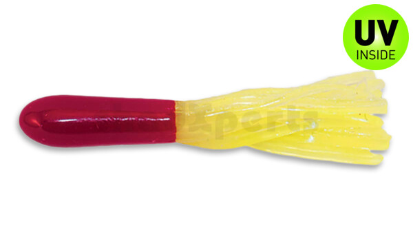 001605002 Crappie Tube 1.75" (ca. 4,5 cm) Red/Chartreuse