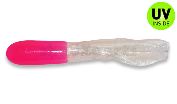 001604016 Crappie Tube 1.5" (ca. 3 cm) Pink/Pearl