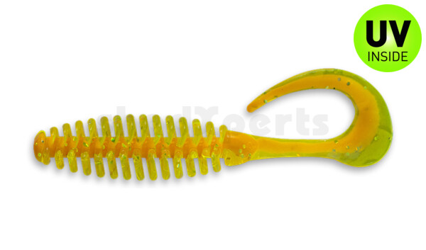 000512B141 Turbotwister 5" (ca. 12,0 cm) orange-glitter / fluogrün-glitter