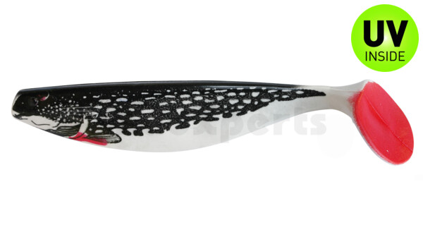 000416-001PIBRT Xtra-Soft-Nature 6" (ca. 16,0 cm) white / pike (black) red tail