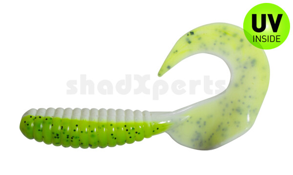 000513B045 Xtra Fat Grub 5,5" laminated (ca. 13,0 cm) white / baby bass