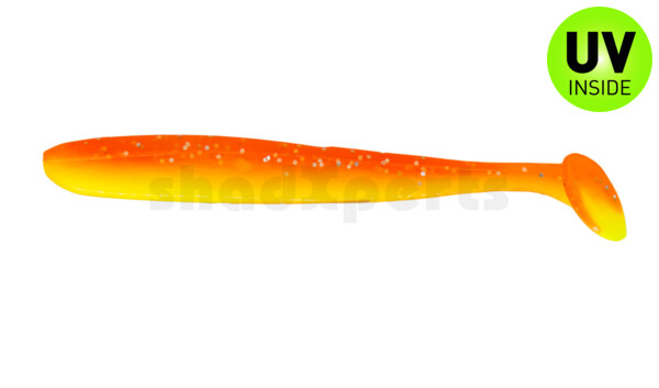 003413B033 Bass Shad 4,5“ (ca. 13 cm) fluogelb  / orange-silber Glitter