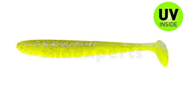 003413B319 Bass Shad 4,5“ (ca. 13 cm) silk / clear silver glitter