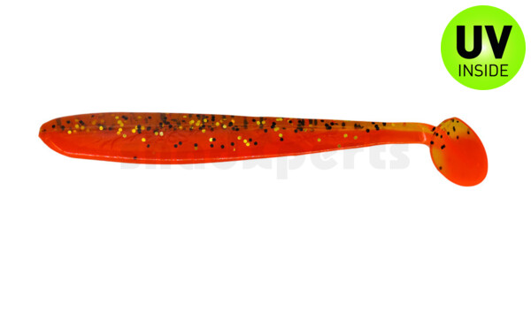 003413B318 Bass Shad 4,5“ (ca. 13 cm) feuerrot / rootbeer Glitter