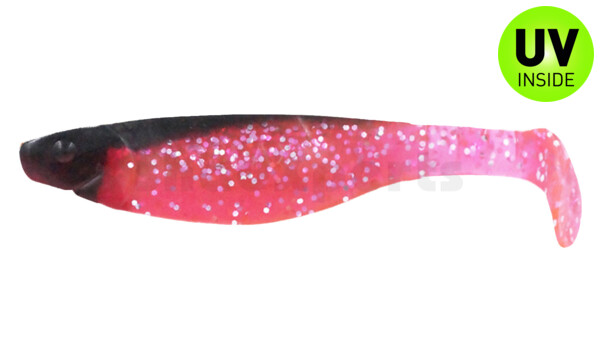 000212156 Kopyto-River 4" (ca. 11,0 cm) hot pink-glitter / black