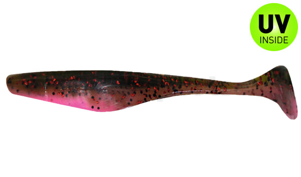 002609B316 Swimming Jerk Minnow 4" (ca. 8,5 cm) bubblegum / Kaulbarsch