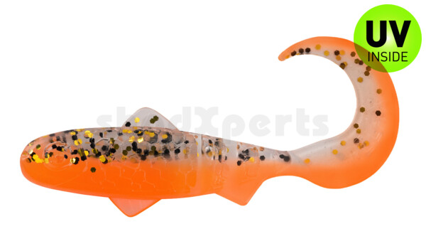 000908B032 Super Banjo 3" (ca. 7,5 cm) orange / klar gold,schwarz Glitter