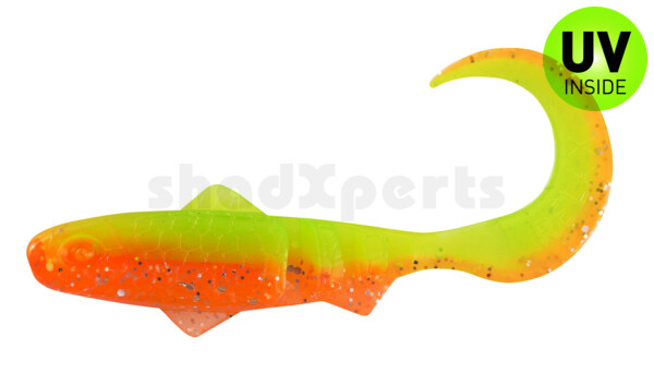 000908B141 Super Banjo 3" (ca. 7,5 cm) orange-glitter / lime-glitter