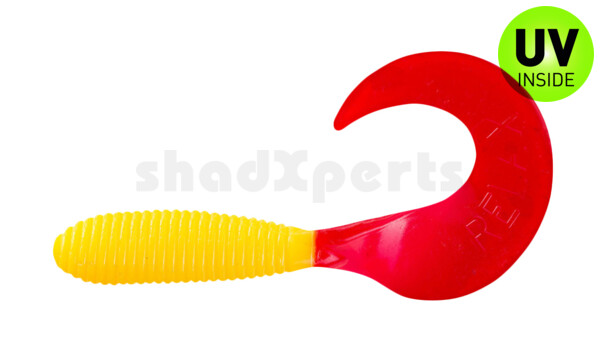 000607052 Twister 3" regulär (ca. 7,0 cm) yellow / red tail