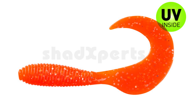 000606026 Twister 2,5" regulär (ca. 6,0 cm) orange glitter