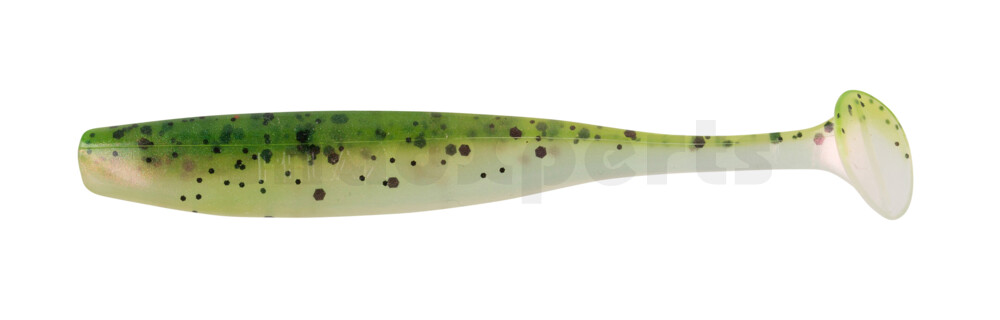 003407B003 Bass Shad 2,5" (ca. 7 cm) perl / dunkelgrün Glitter (Rainbow)