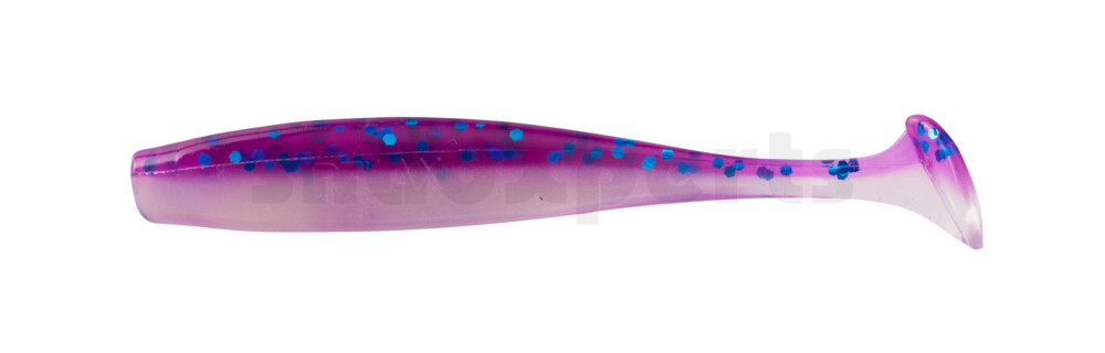 003407B312 Bass Shad 2,5" (ca. 7 cm) blauperl / violett-electric blue Glitter