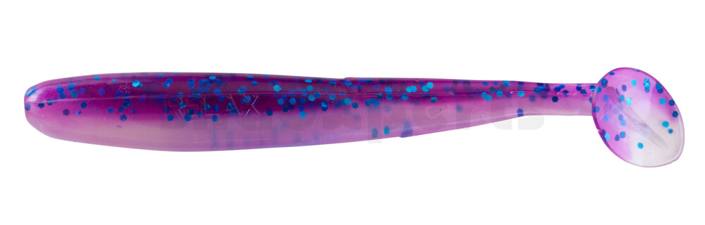 003408B312 Bass Shad 3“ (ca. 7,5 cm) blauperl / violett-electric blue Glitter