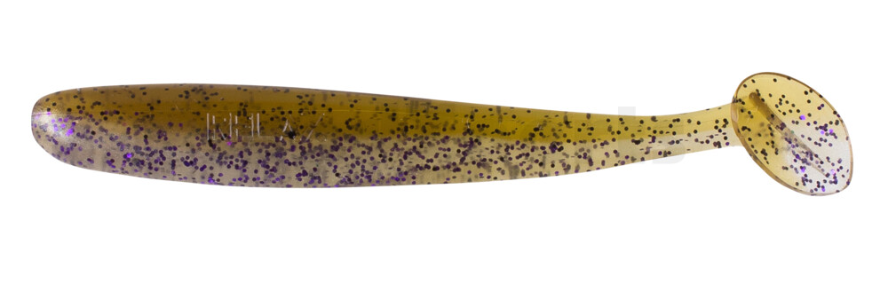 003408B583 Bass Shad 3“ (ca. 9 cm) perlweiss violett Glitter / green pumpkin