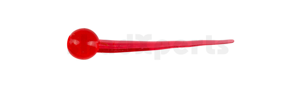 003703076 Sperm Worm 1" (ca. 3 cm) rot transparent glitter