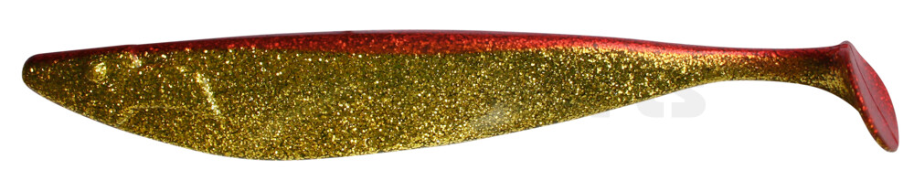 000440079 Megalodon 15" (ca. 40,0 cm) klar gold-Glitter / rot