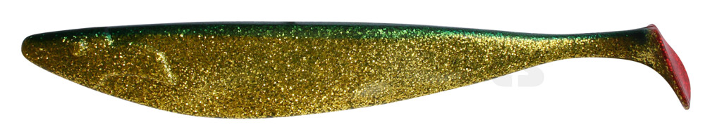000430080 Megalodon 12" (ca. 30,0 cm) klar gold-Glitter / blau