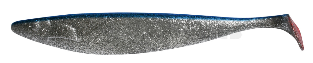 000440085-S Megalodon 15" (ca. 40,0 cm) klar silber-Glitter / blau