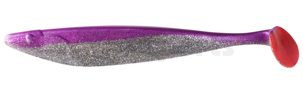 000430081-S Megalodon 12" (ca. 30,0 cm) klar silber-Glitter / purpur