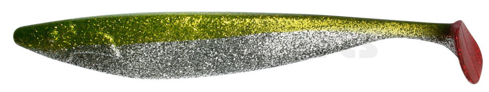 000430153-S Megalodon 12" (ca. 30,0 cm) klar silber-Glitter / grün