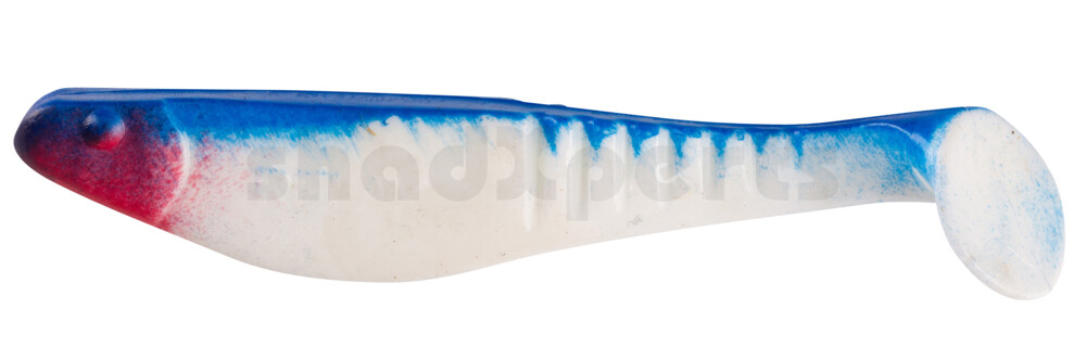 000812006 Shark 4" (ca. 11,0 cm) reinweiss / blau