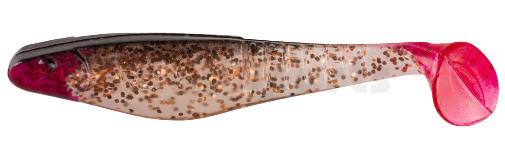 000812078C Shark 4" (ca. 11,0 cm) klar kupfer Glitter