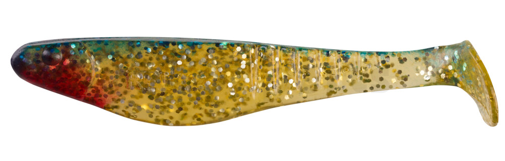 000812080 Shark 4" (ca. 11,0 cm) klar gold-Glitter / blau