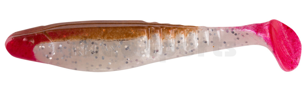 000812166 Shark 4" (ca. 11,0 cm) perlweiss-Glitter / braun