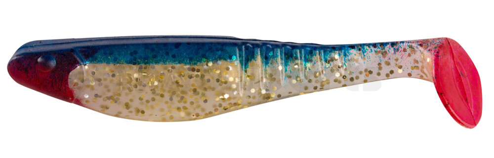 000812257 Shark 4" (ca. 11,0 cm) milchgold-Glitter / blau