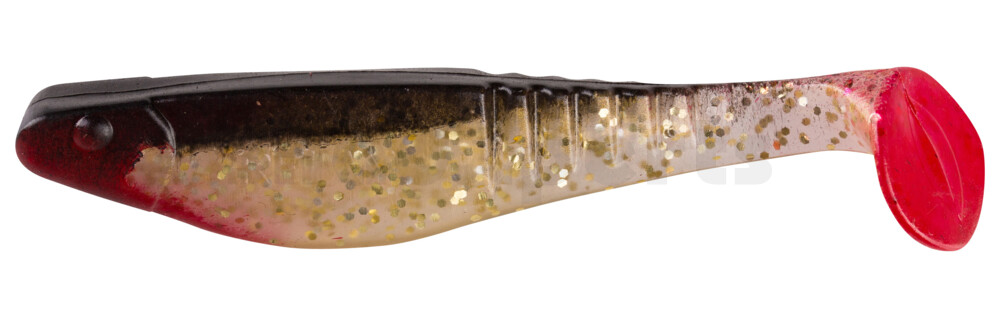 000812254 Shark 4" (ca. 11,0 cm) milchgold-Glitter / schwarz