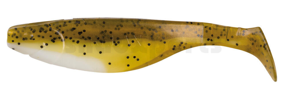 000212B072 Kopyto-River 4" (ca. 11,0 cm) reinweiss / olivebraun-Glitter